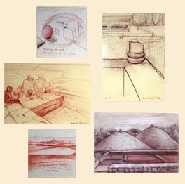 Exposici&oacute;n de la Antolog&iacute;a de Reinheim. Bocetos, 1999