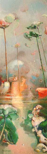 Jard&iacute;. Oli/ll&iacute;. 100x30 cm, Gav&agrave; 2005 