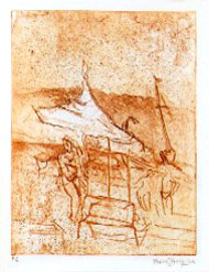 Cala Mondrag&oacute;. Gravat al vernis tou. 32,5x26 cm. Palma de Mallorca 2004