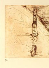 Brasil, 1997. Grabado calcogr&aacute;fico al aguafuerte