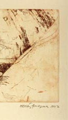 Brasil, 1997. Grabado calcogr&aacute;fico al aguafuerte